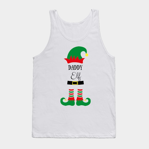 daddy elf cute christmas design for dad Tank Top by Ashden